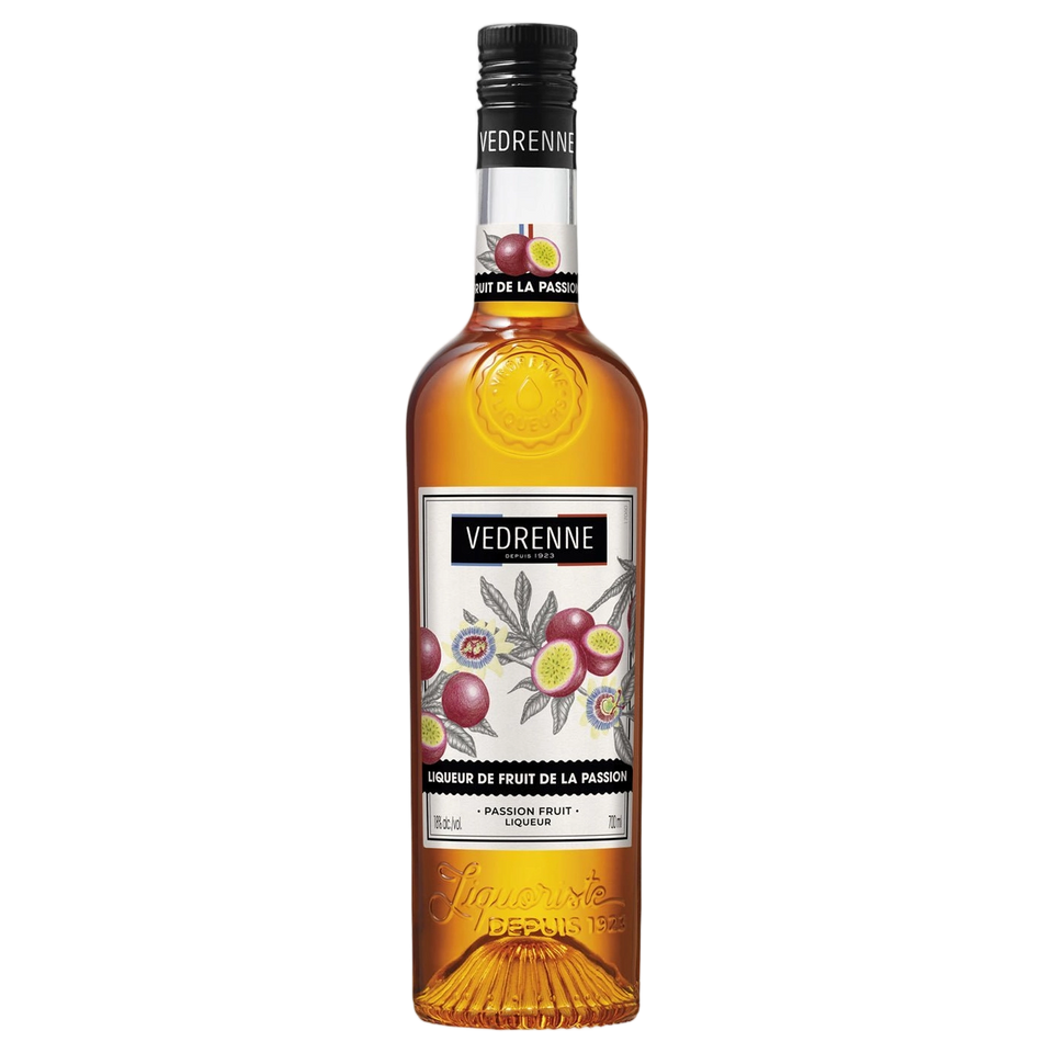 A bottle of Vedrenne Liqueur Fruit de la Passion (Passionfruit) 18% 700ml
