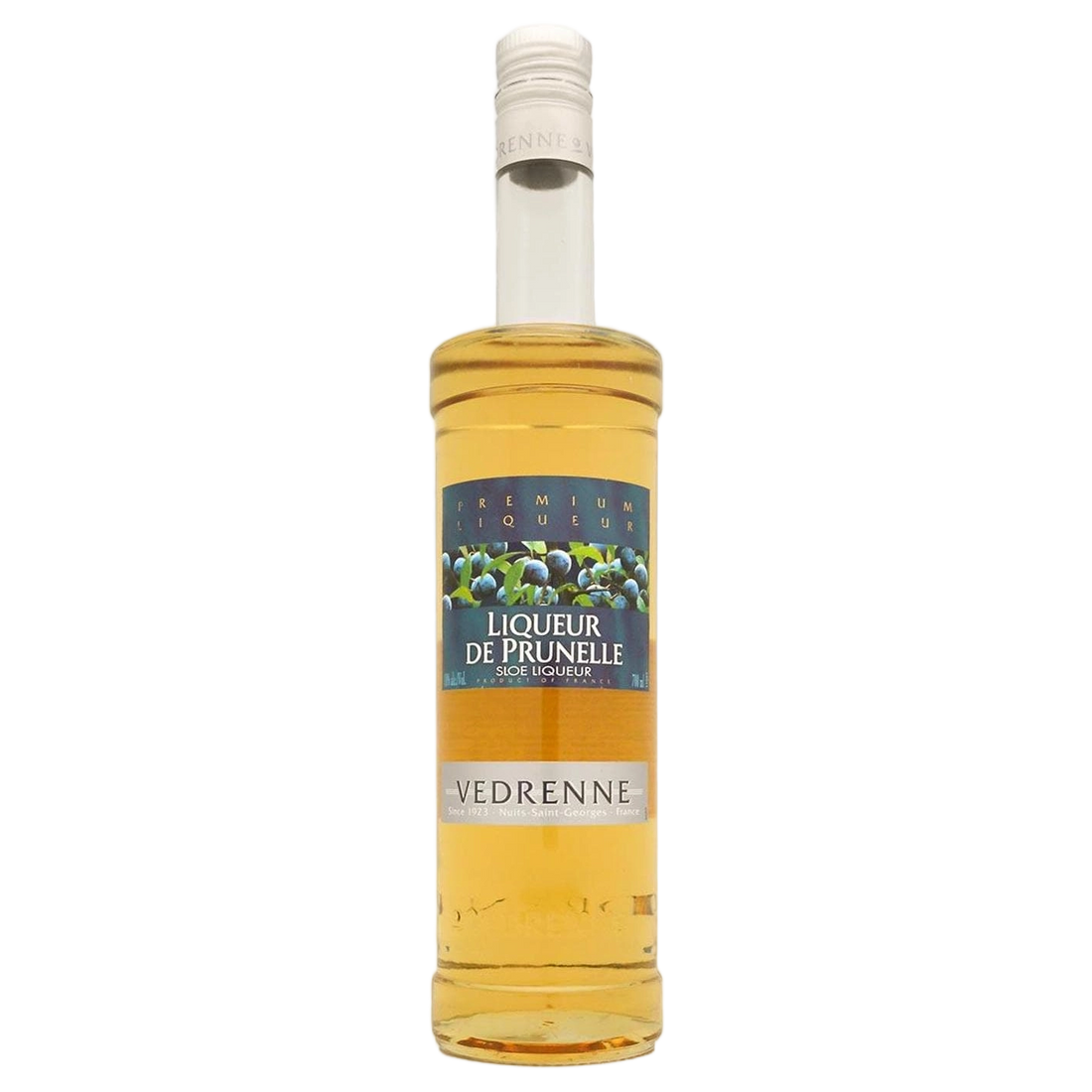 A bottle of Vedrenne Liqueur de Prunelle (Sloe Berry) 18% 700ml
