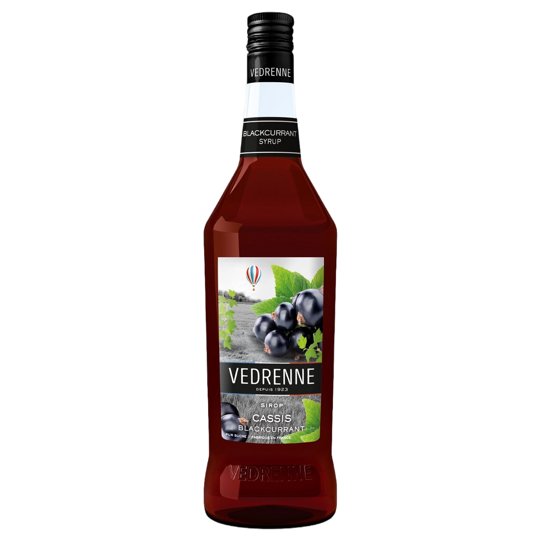 Vedrenne Blackcurrant Syrup 0% 1000ml