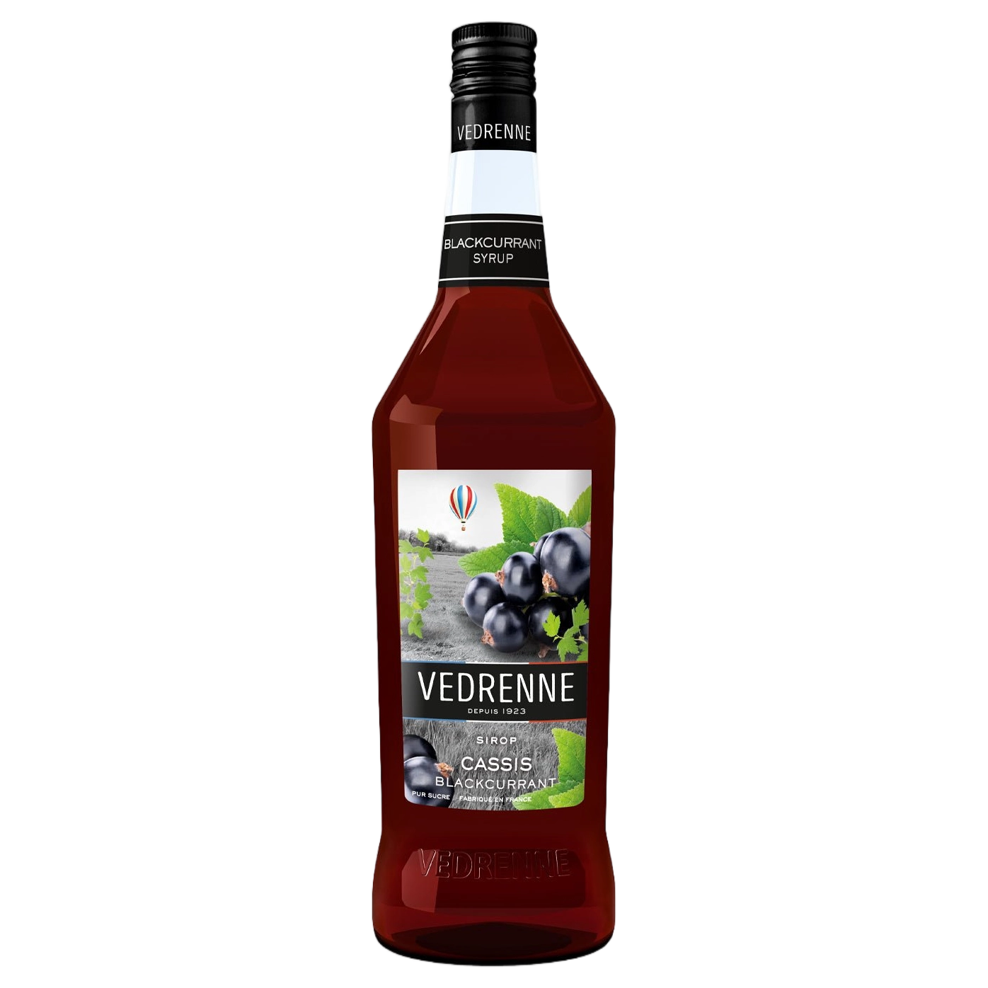 Vedrenne Blackcurrant Syrup 0% 1000ml