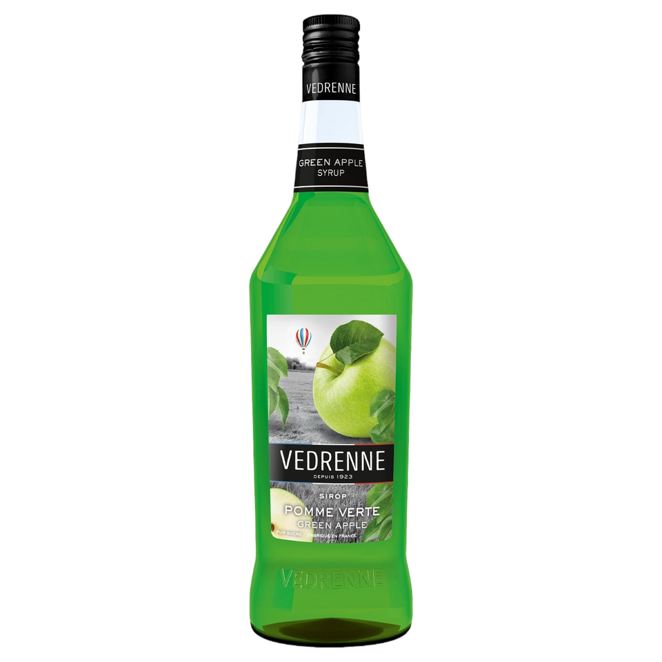 Vedrenne Green Apple Syrup 0% 1000ml