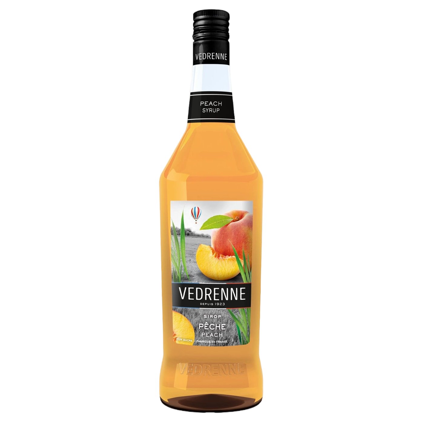 Vedrenne Peach Syrup 0% 1000ml