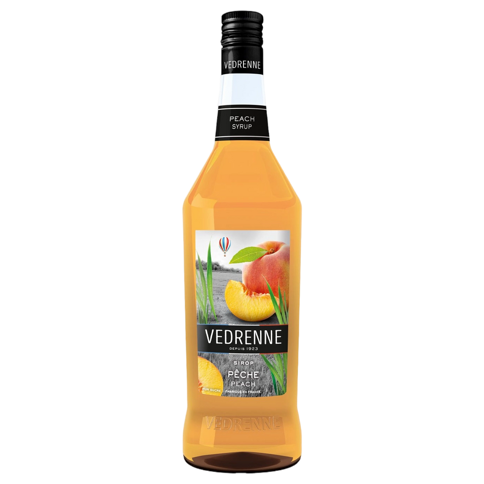 Vedrenne Peach Syrup 0% 1000ml