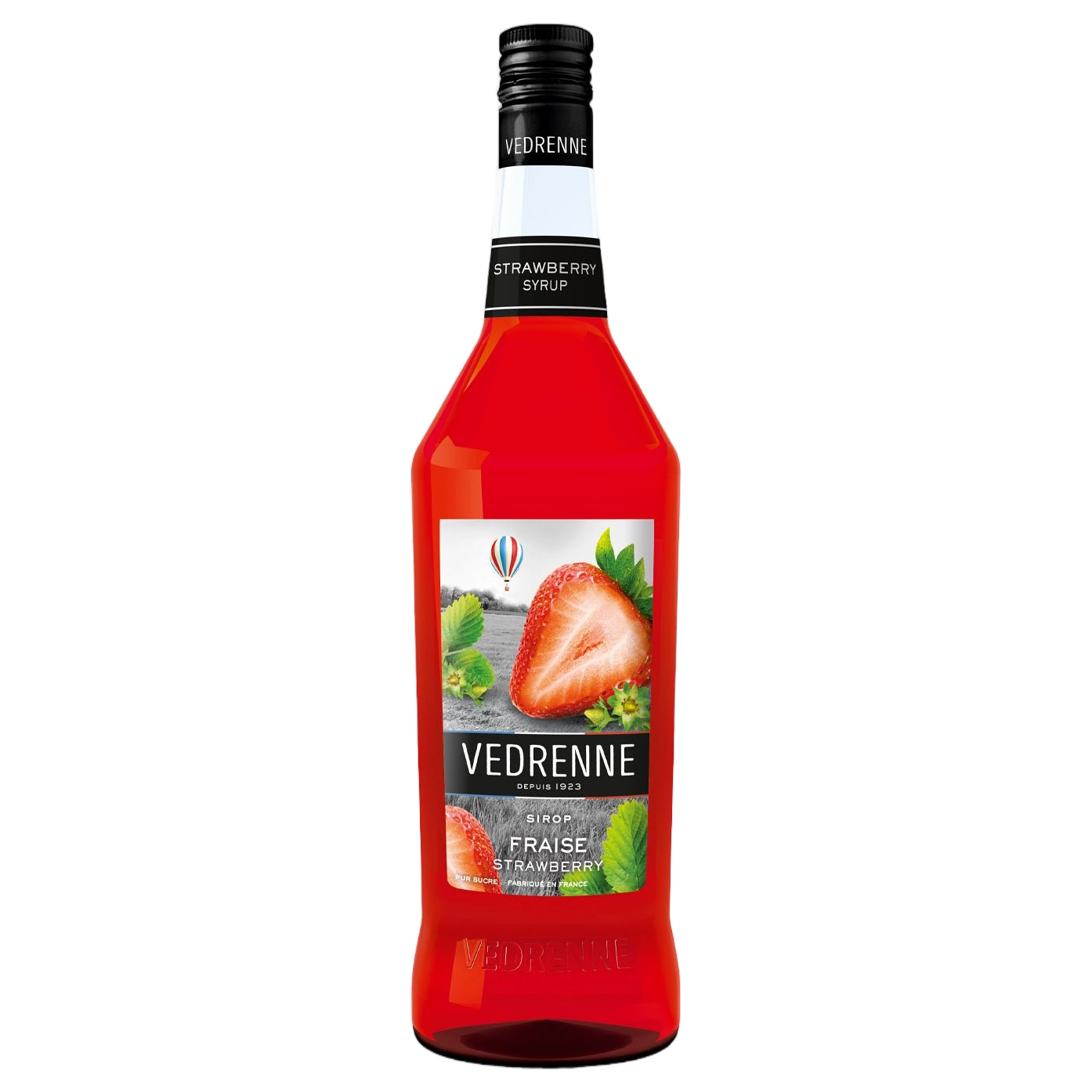 Vedrenne Strawberry Syrup 0% 1000ml