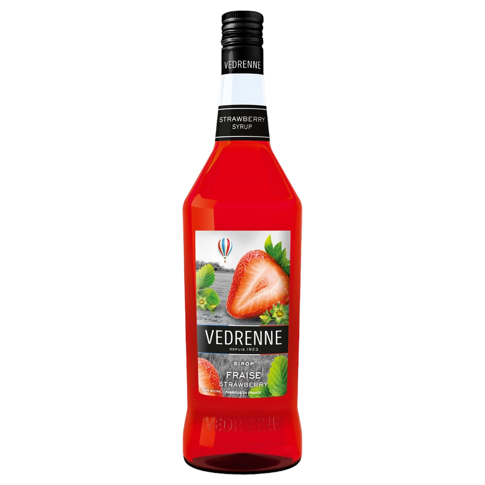 Vedrenne Strawberry Syrup 0% 1000ml