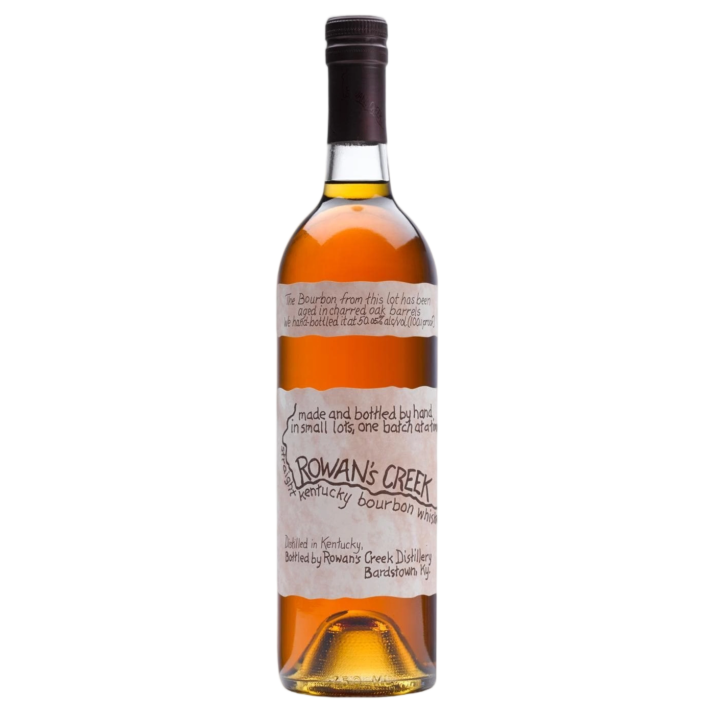 A bottle of Rowans Creek Bourbon 50.05% 750ml