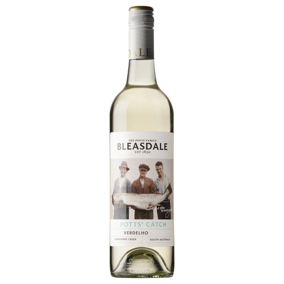 A bottle of Bleasdale Vineyards Potts' Catch Verdelho 2025 750ml Fortified Wine