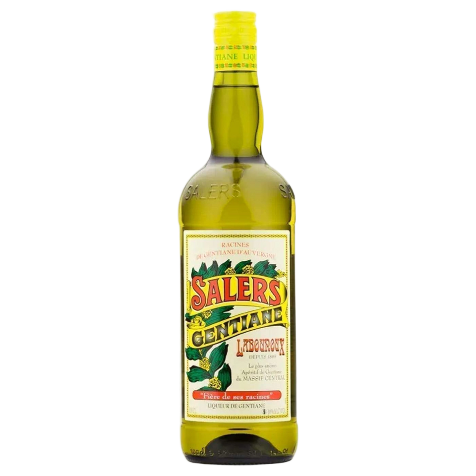 A bottle of Salers Liqueur de Gentiane (Gentian) 16% 1000ml