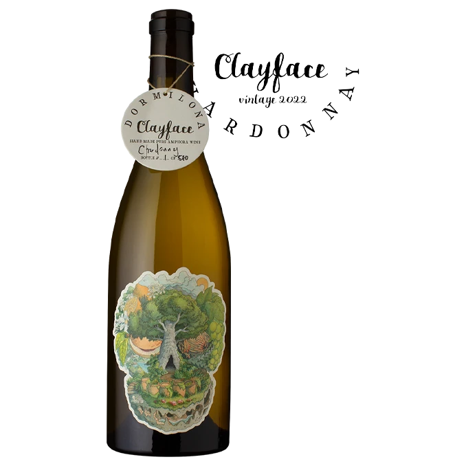 A bottle of Dormilona Clayface Chardonnay 2025 750ml White Wine