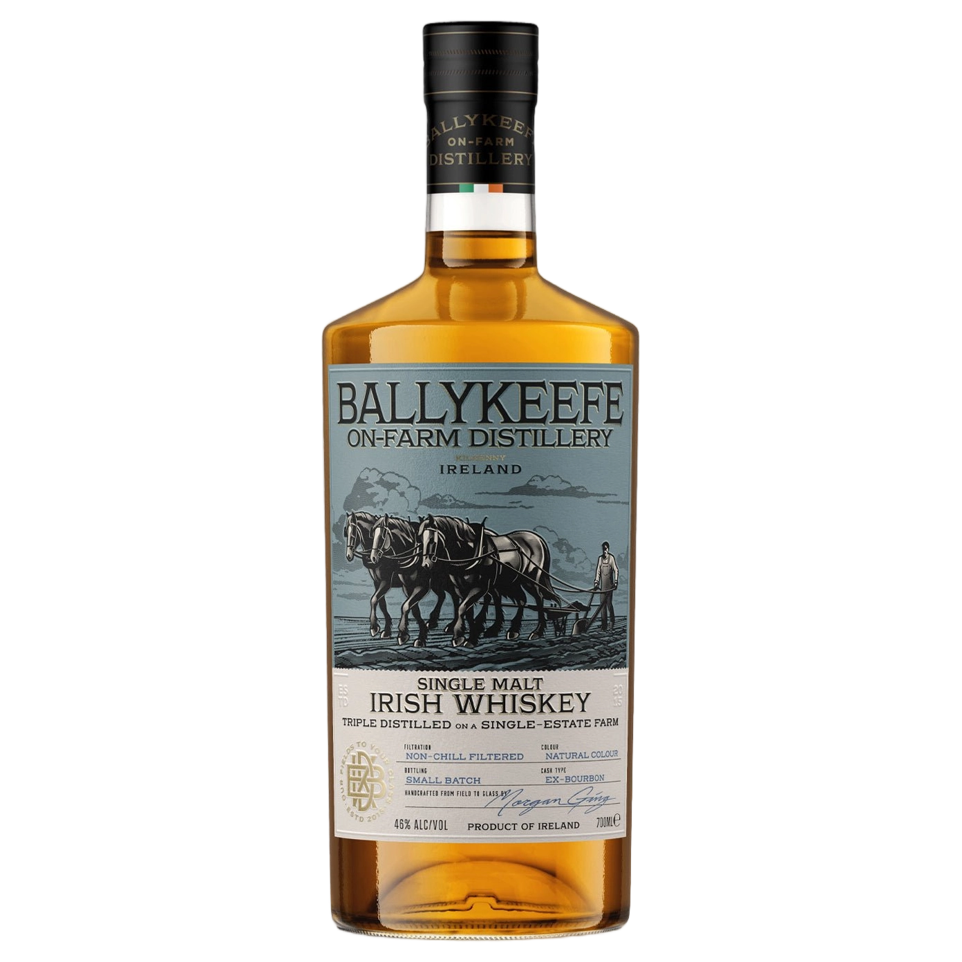 A bottle of Ballykeefe Single Malt Irish Whiskey 46% 700ml