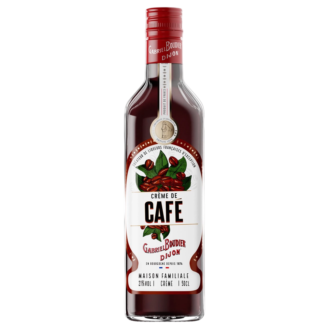 A bottle of Gabriel Boudier Creme De Cafe (Coffee) Liqueur 21% 500ml