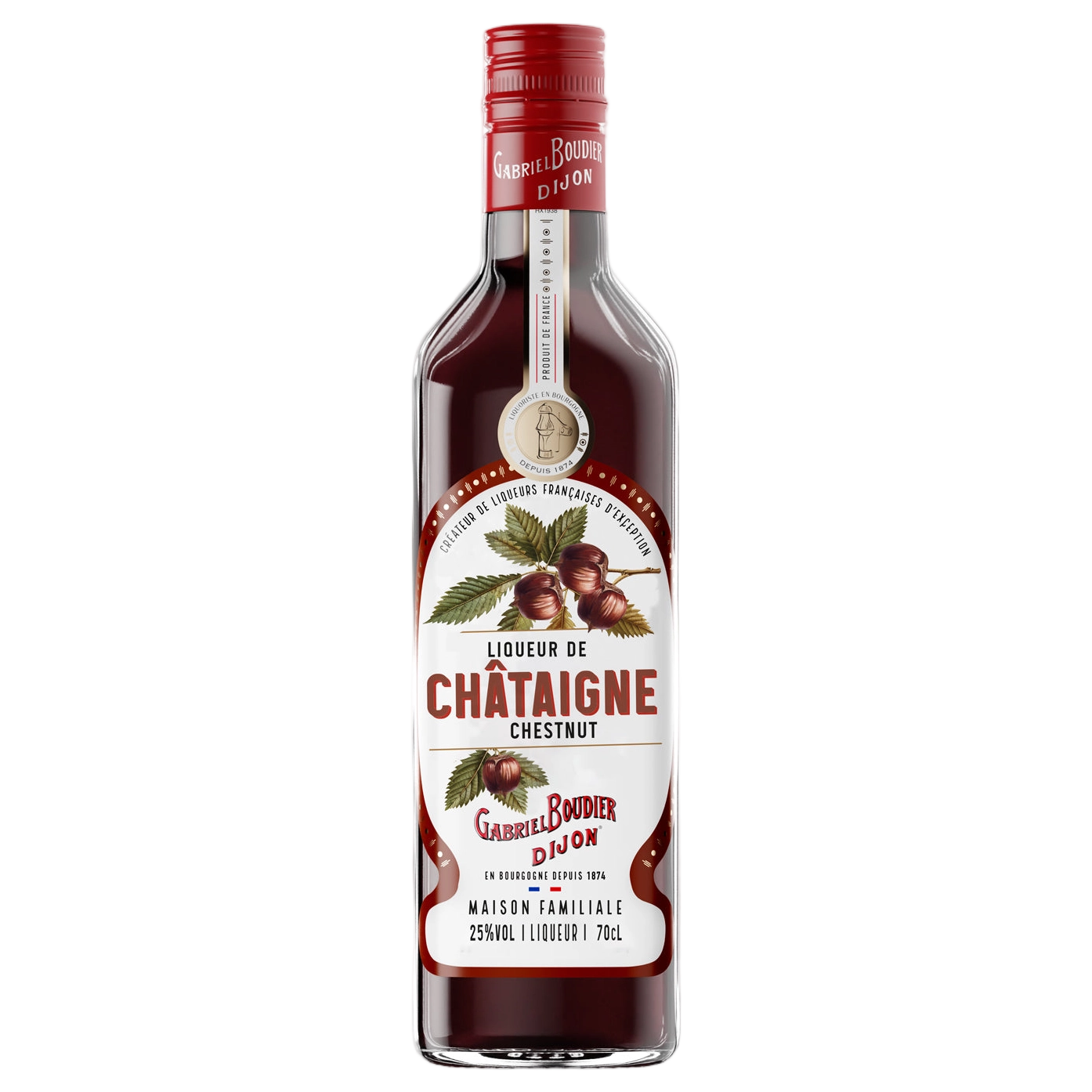 A bottle of Gabriel Boudier Liqueur De Chataigne (Chestnut) 25% 700ml