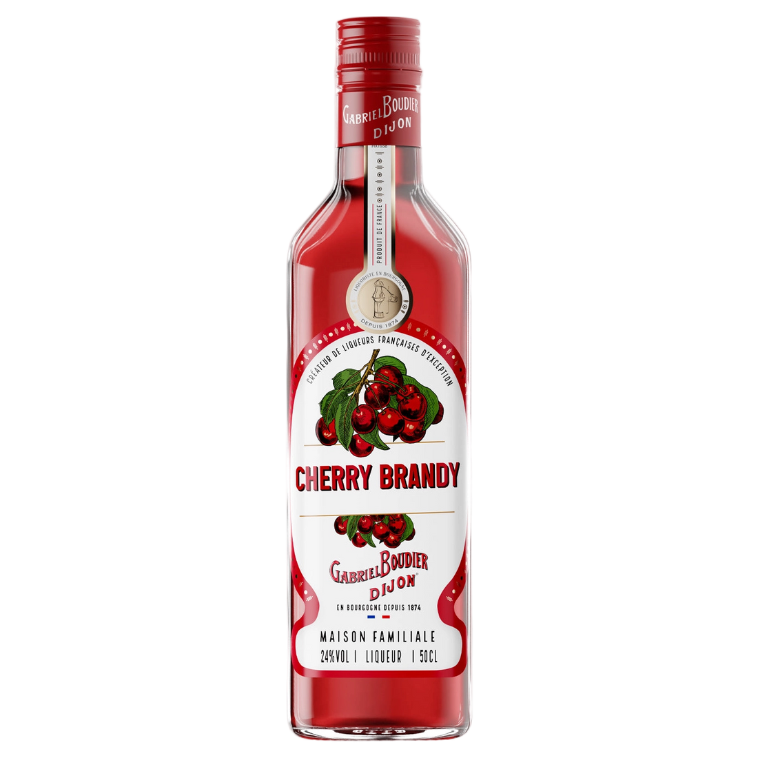 A bottle of Gabriel Boudier Cherry Brandy Liqueur 24% 500ml