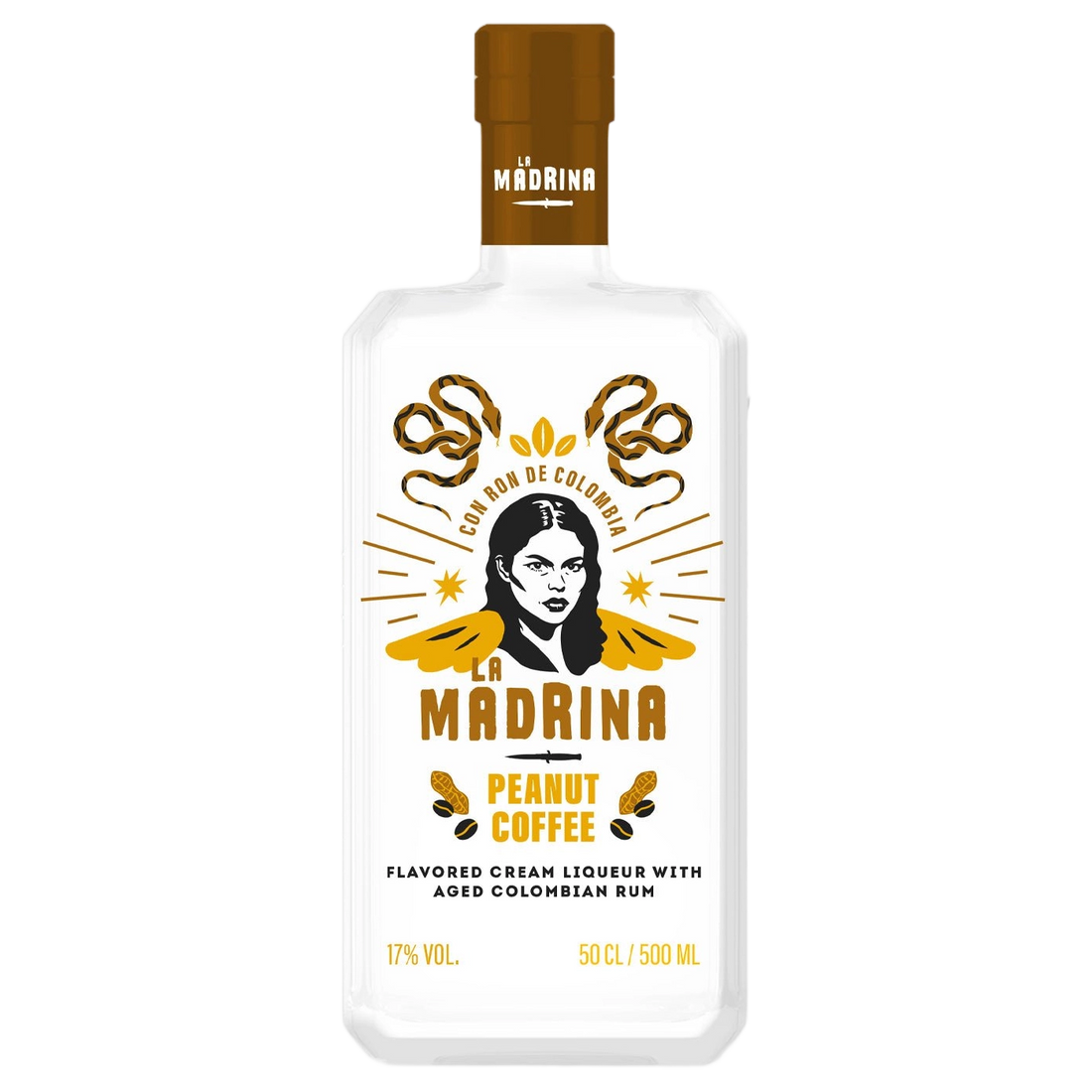 A bottle of Gabriel Boudier Coffee Rum Peanut Cream Liqueur 17% 500ml