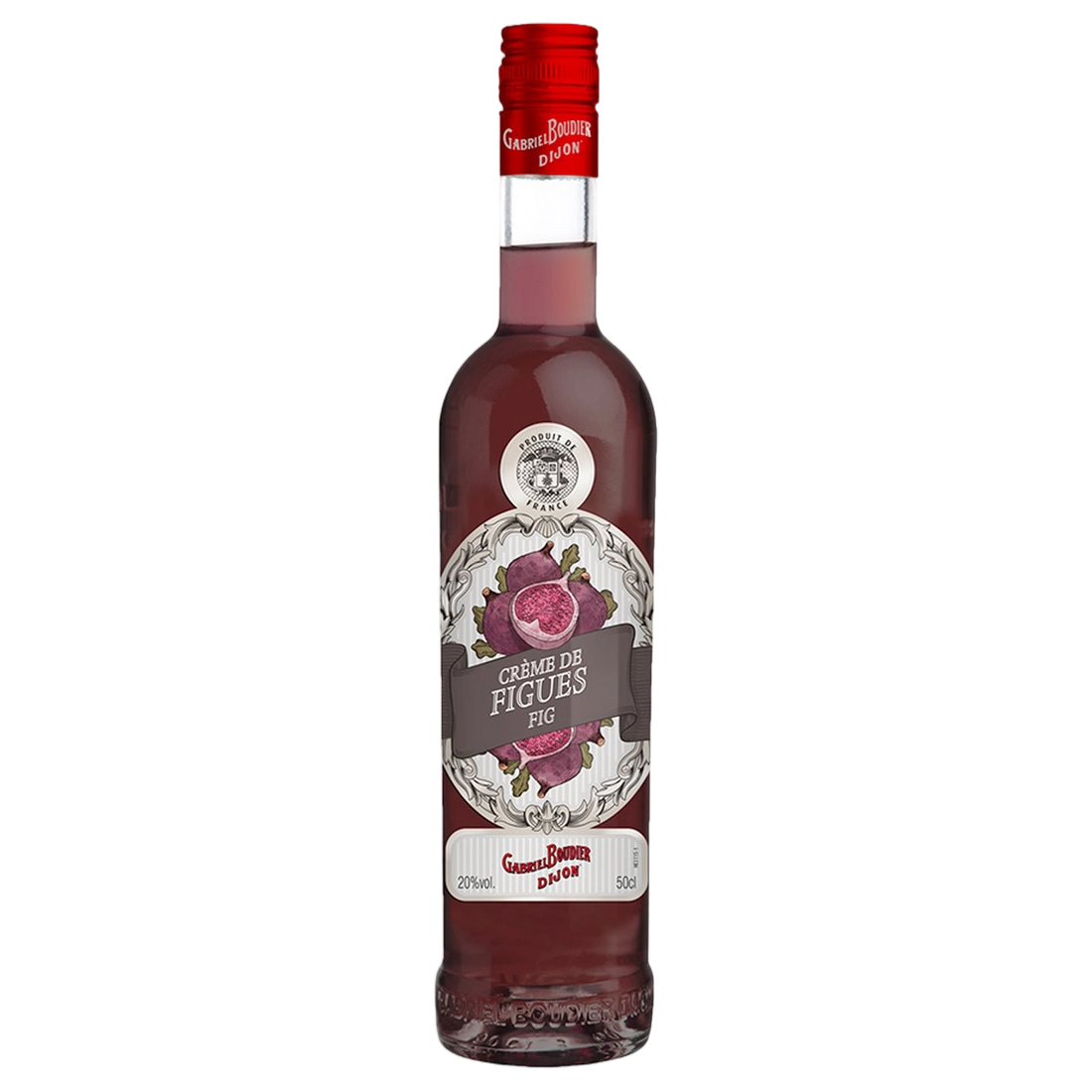A bottle of Gabriel Boudier Figue (Fig) Liqueur 20% 500ml