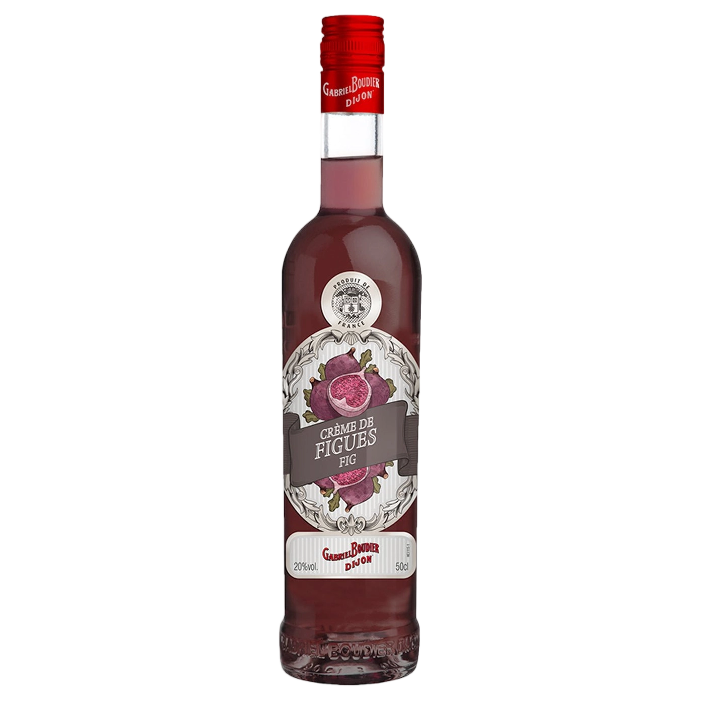A bottle of Gabriel Boudier Figue (Fig) Liqueur 20% 500ml
