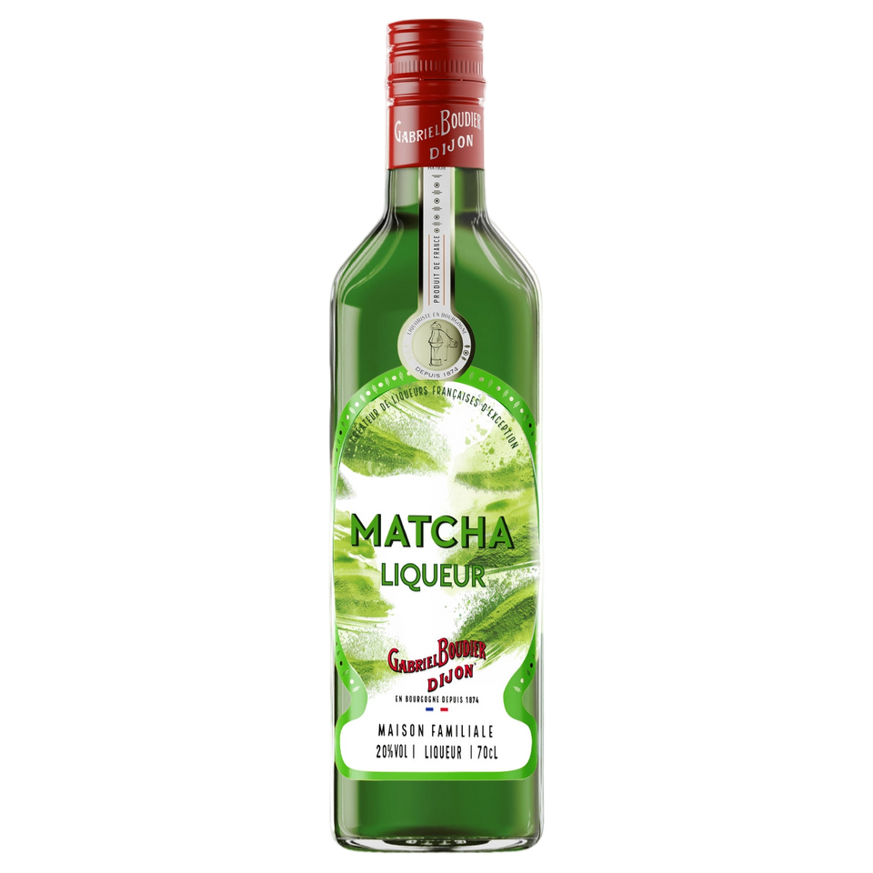 A bottle of Gabriel Boudier Matcha Tea Liqueur 20% 700ml