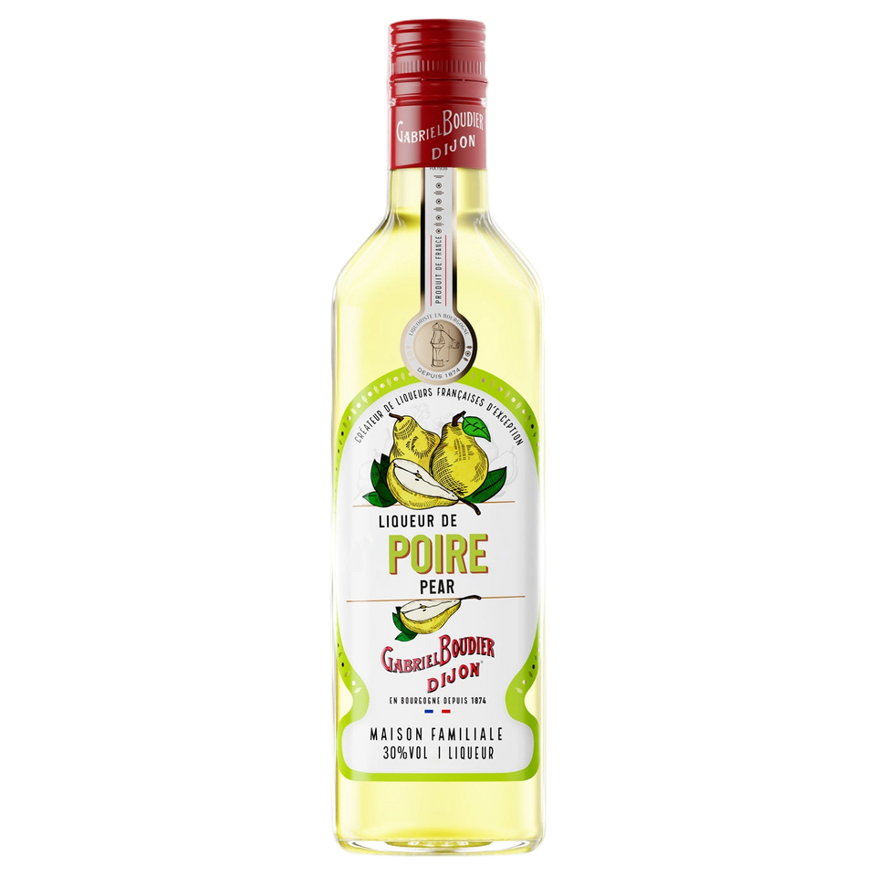 A bottle of Gabriel Boudier Liqueur De Poire (Pear) Liqueur 30% 700ml
