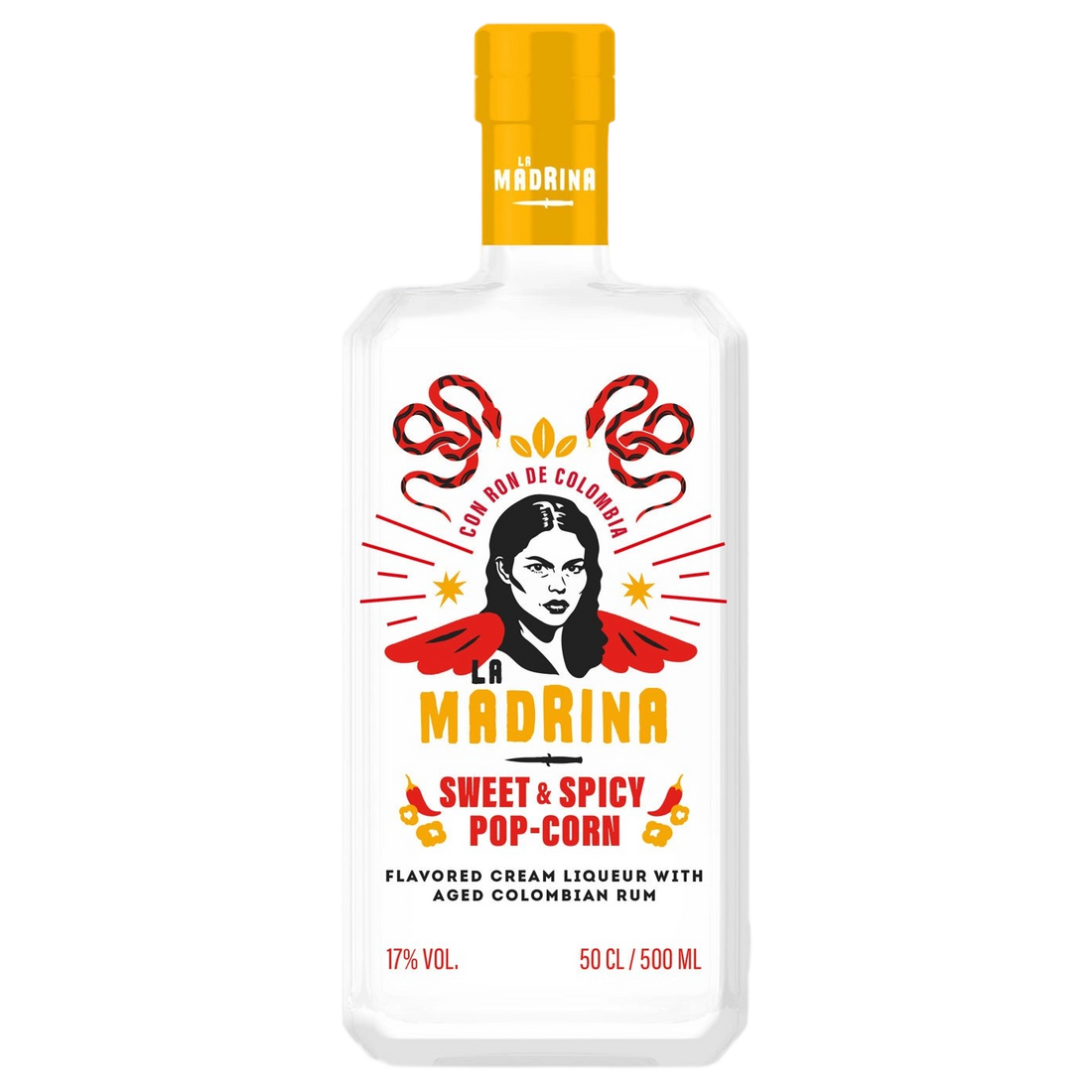A bottle of Gabriel Boudier Sweet & Spicy Popcorn Cream Liqueur 17% 500ml