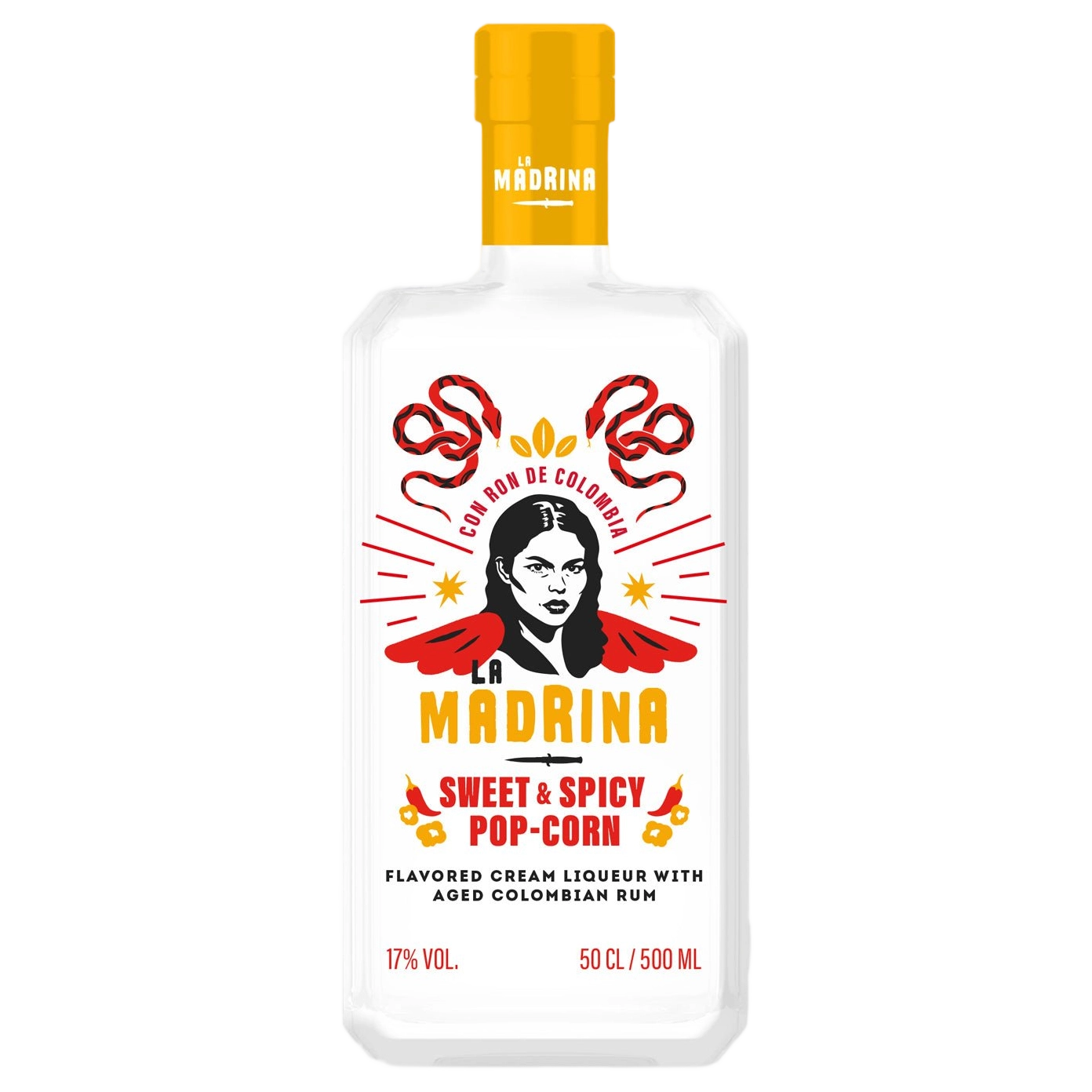 A bottle of Gabriel Boudier Sweet & Spicy Popcorn Cream Liqueur 17% 500ml
