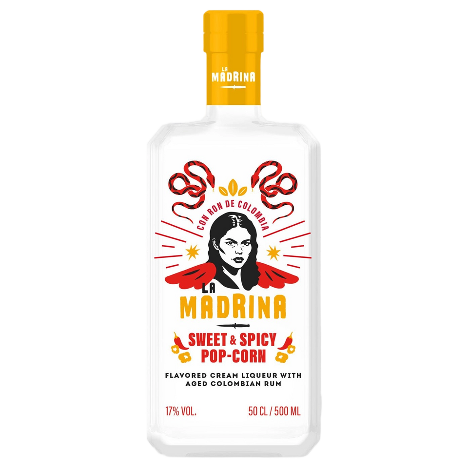 A bottle of Gabriel Boudier Sweet & Spicy Popcorn Cream Liqueur 17% 500ml