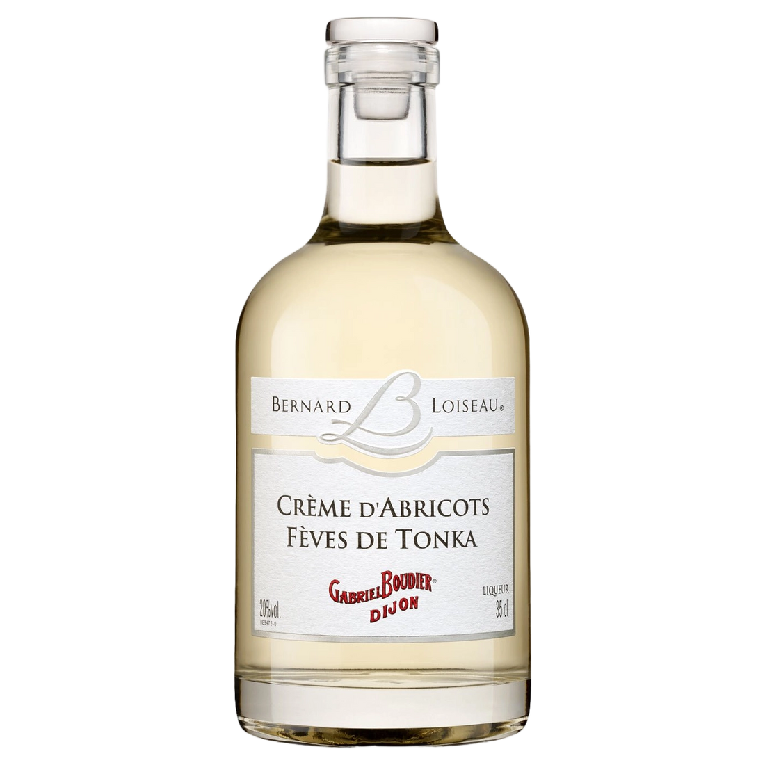 A bottle of Gabriel Boudier Creme D'Abricots Tonka 20% 350ml