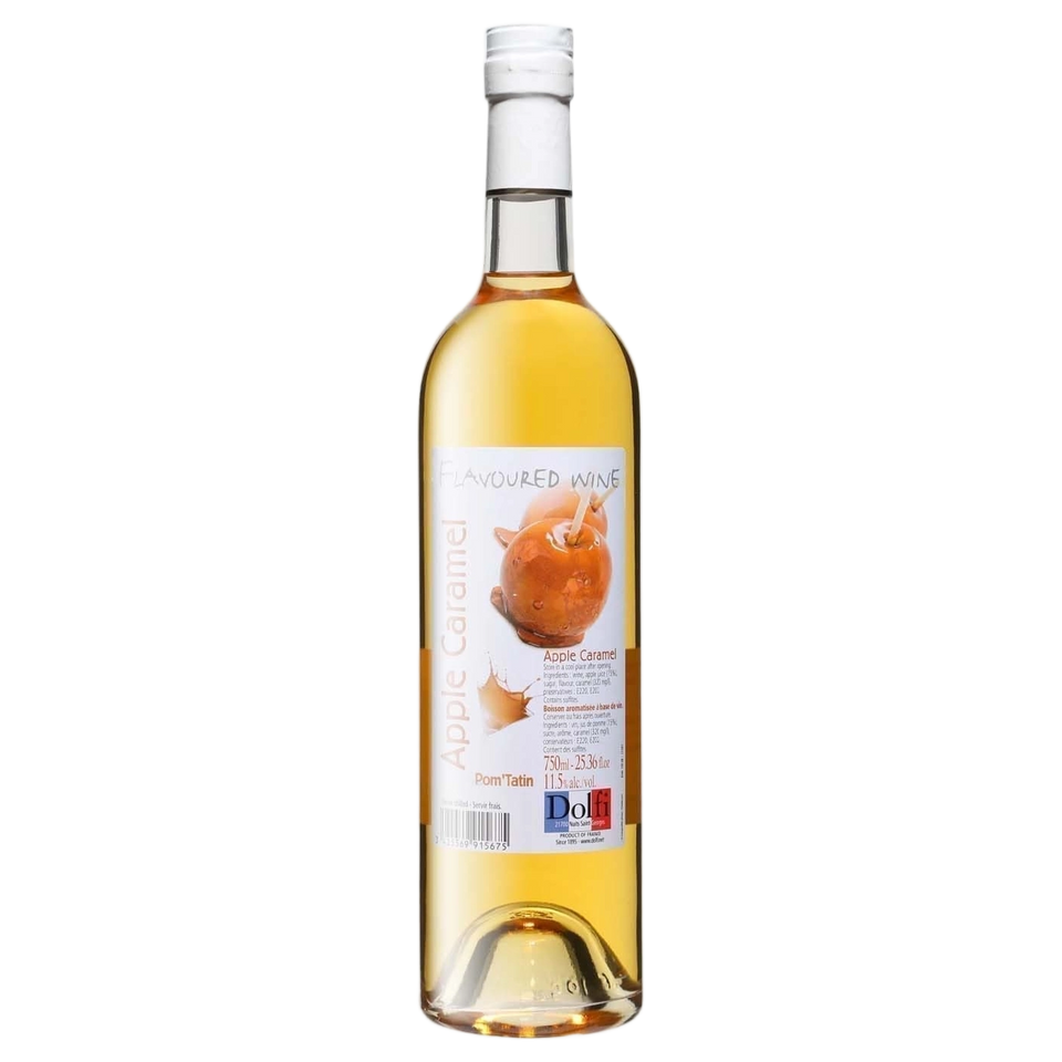 A bottle of Dolfi Wine Apple Caramel Flavour 11.5% 750ml Fortified Wine