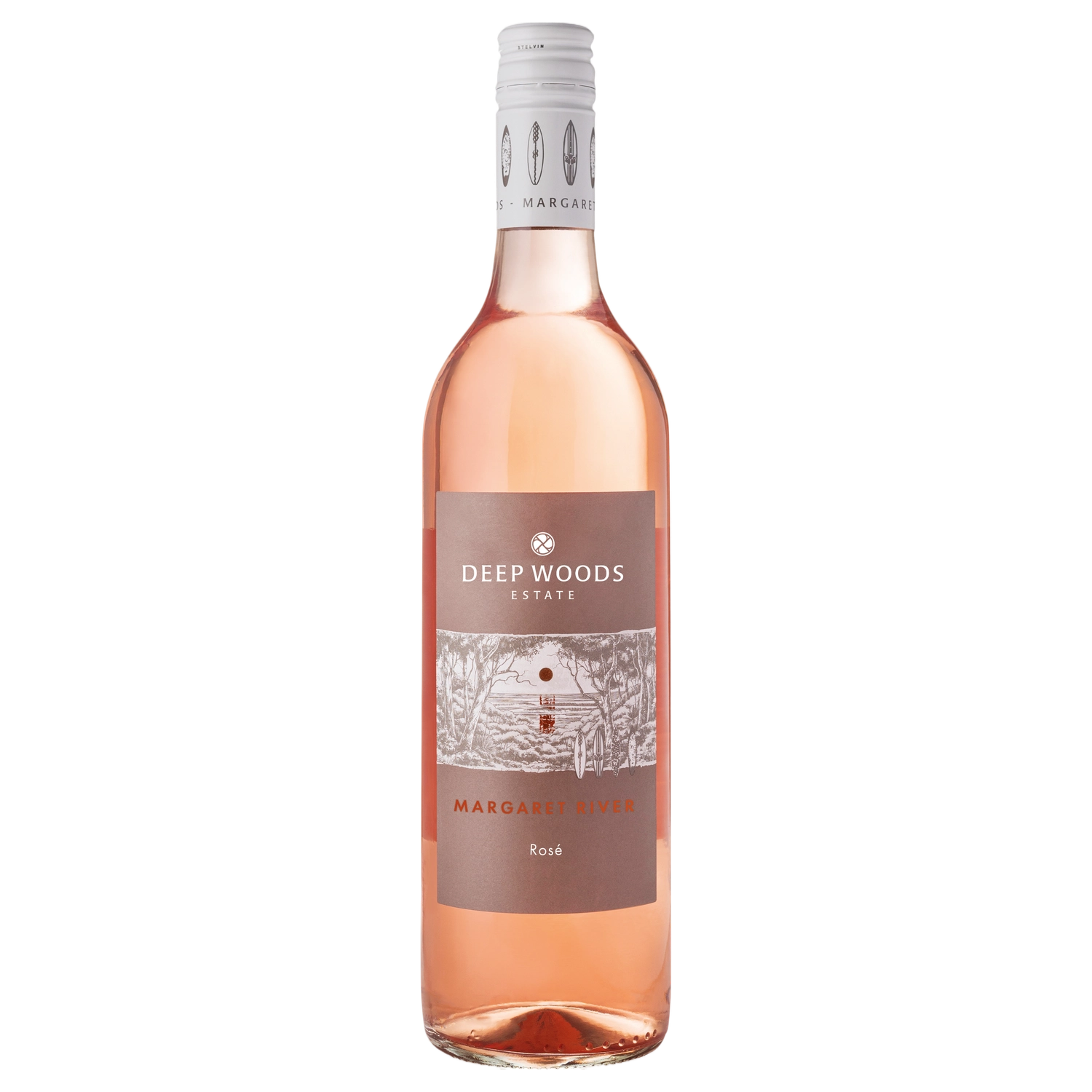 A bottle of Deep Woods Margaret River Rose 2025 750ml Rose Wine