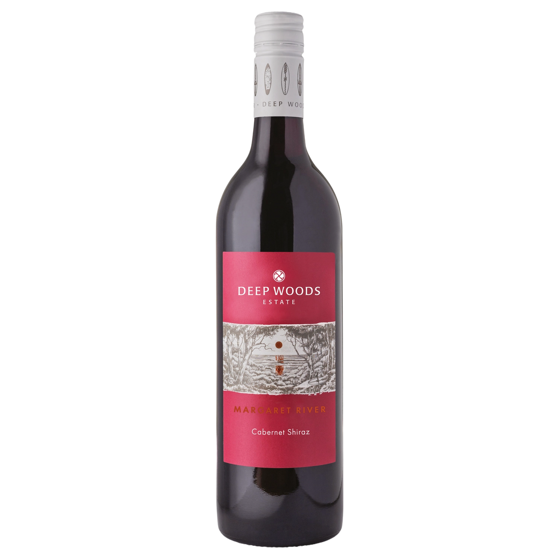 A bottle of Deep Woods Margaret River Cabernet Shiraz 2023 750ml Red Wine