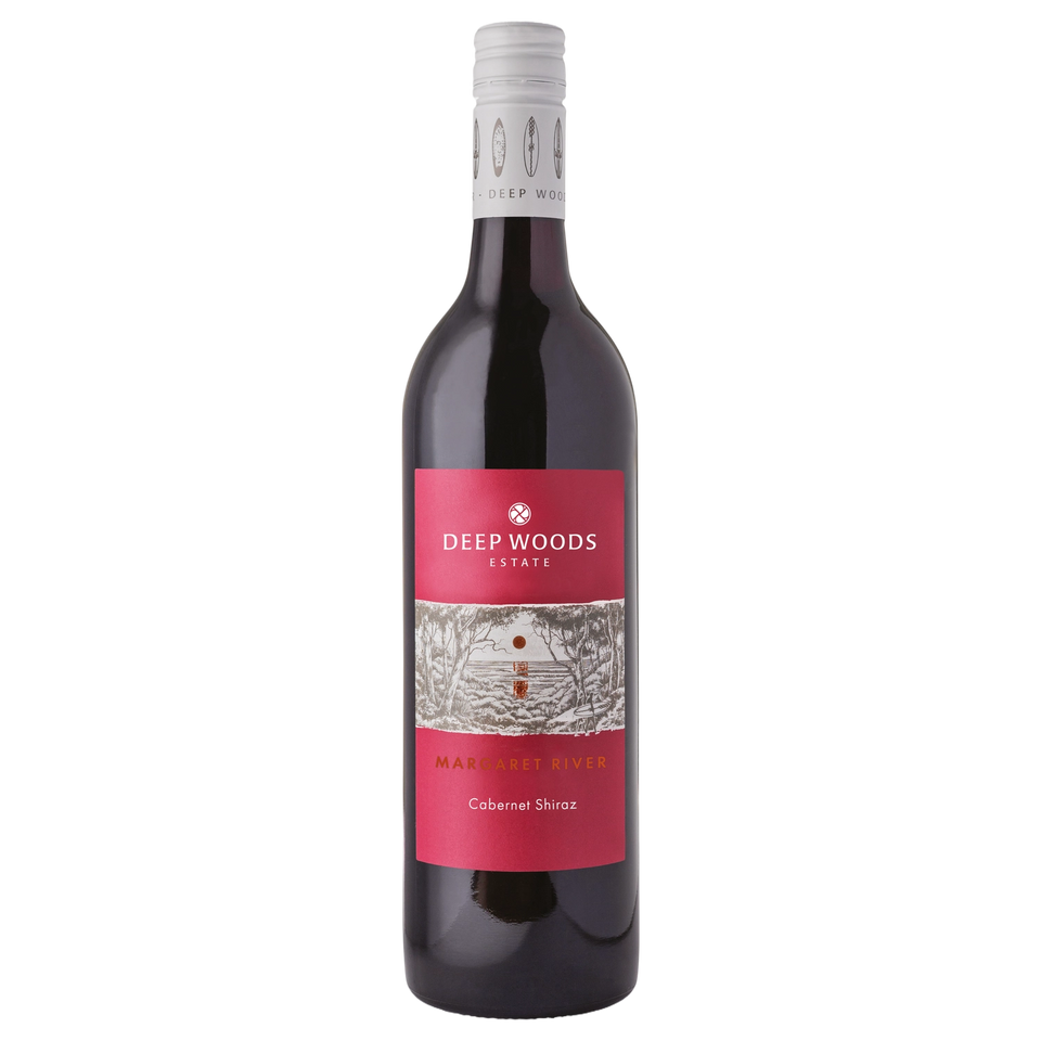 A bottle of Deep Woods Margaret River Cabernet Shiraz 2023 750ml Red Wine