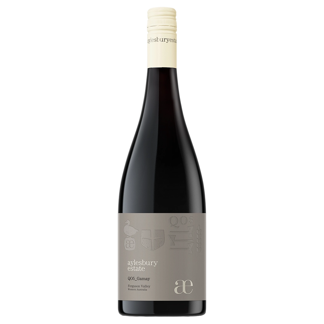 A bottle of Aylesbury Estate QO5 Gamay 2023 750ml Red Wine