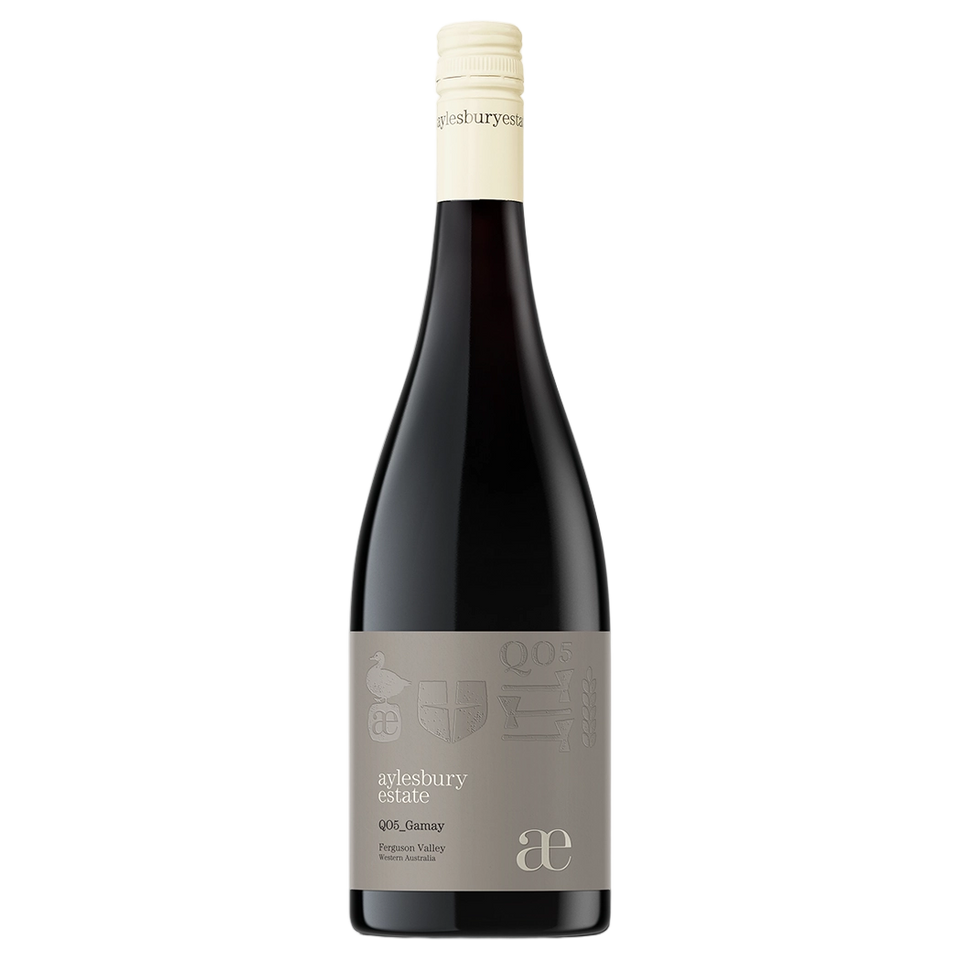 A bottle of Aylesbury Estate QO5 Gamay 2023 750ml Red Wine
