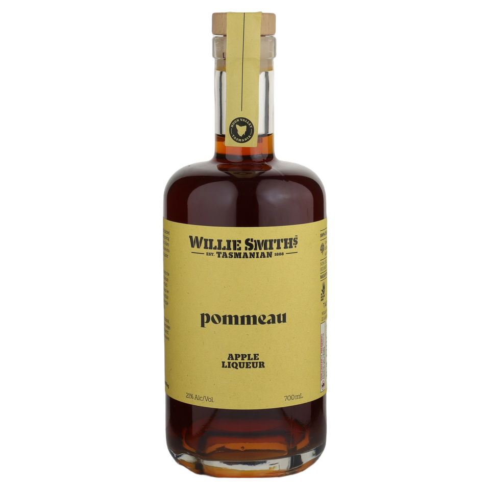 A bottle of Willie Smith's Pommeau de Tasmanie 21% 700ml