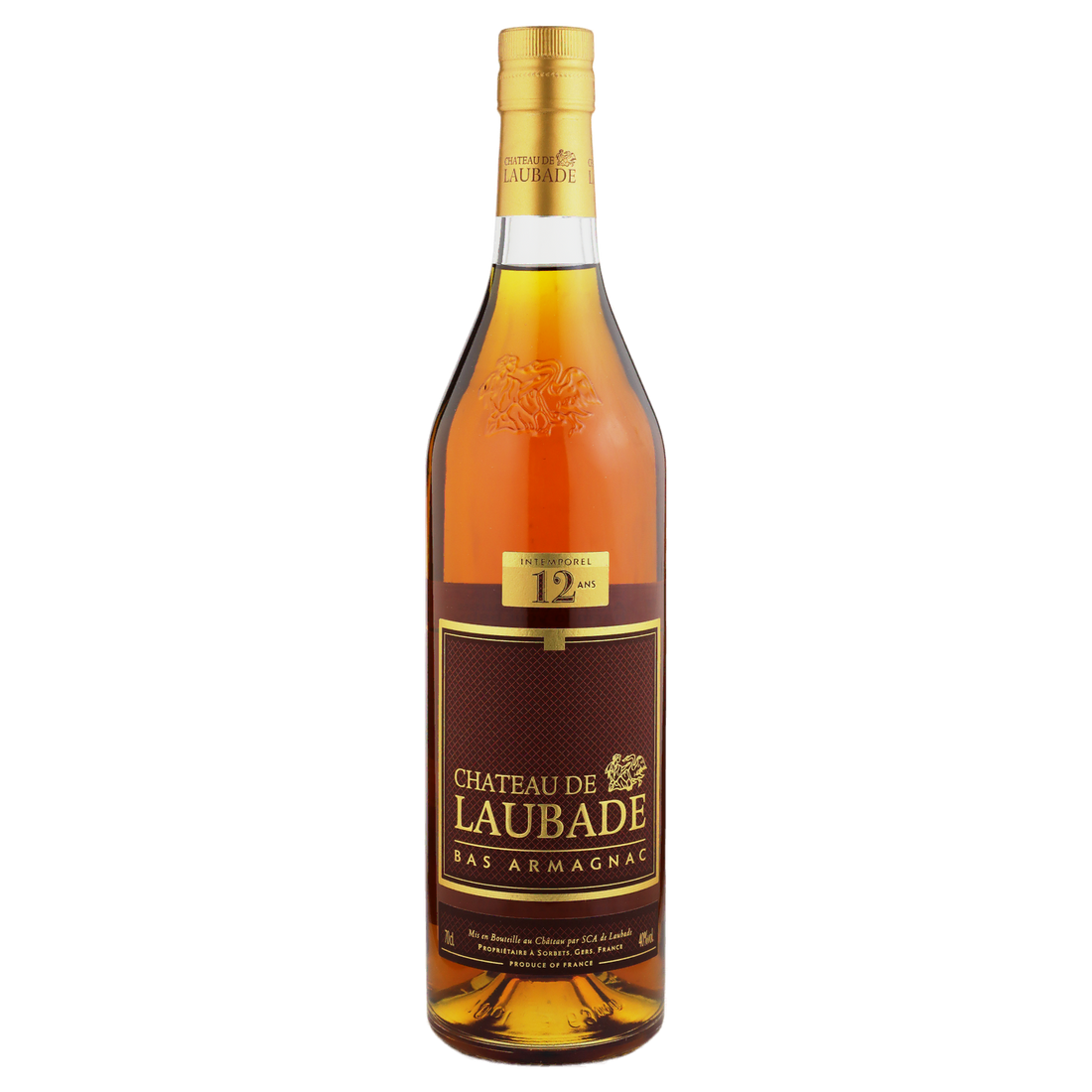 A bottle of Chateau de Laubade Bas Armagnac Intemporel 12YO 40% 700ml