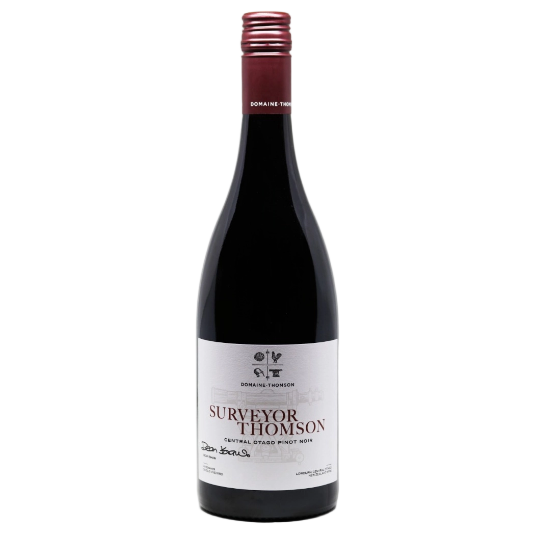 A bottle of Domaine Thomson Surveyor Thomson Pinot Noir 2023 750ml Red Wine