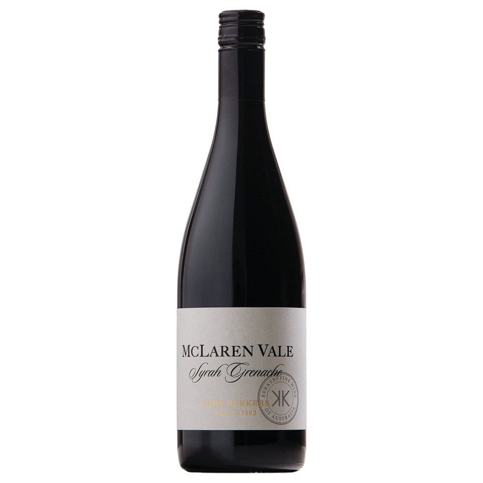A bottle of Bekkers McLaren Vale Syrah Grenache Museum Release 2016 750ml Red Wine