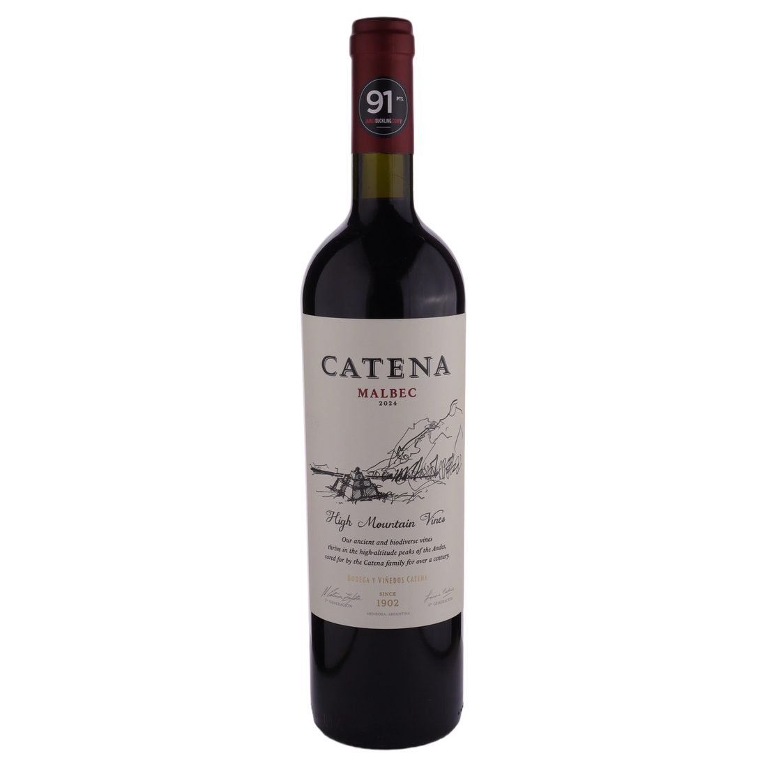 A bottle of Bodega Catena Zapata Catena Malbec 2024 750ml Red Wine
