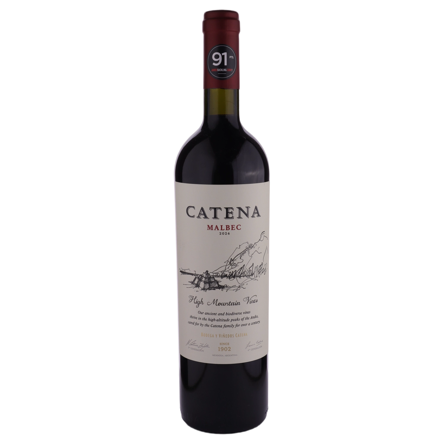 A bottle of Bodega Catena Zapata Catena Malbec 2024 750ml Red Wine