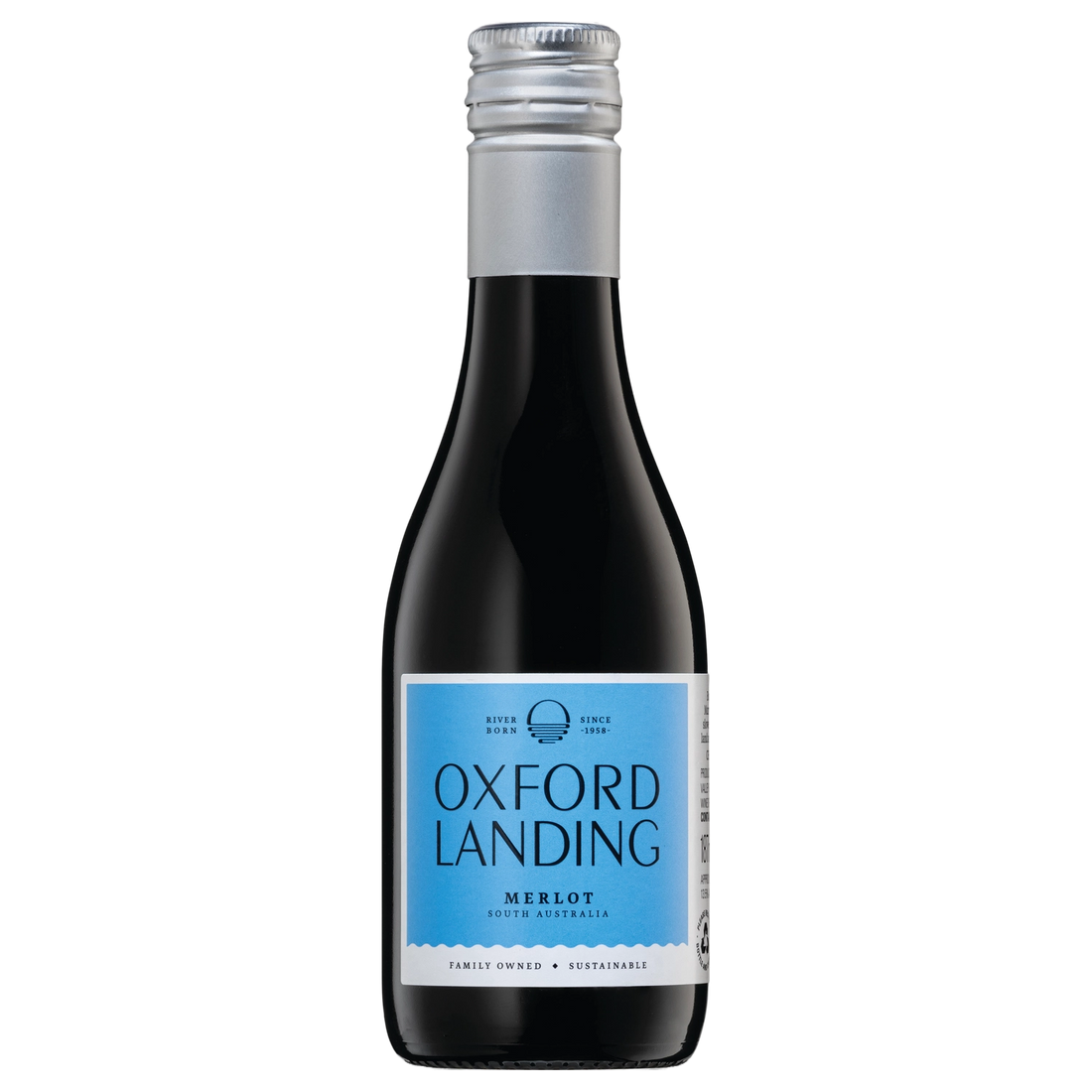 A bottle of Oxford Landing Merlot 2024 187ml Red Wine