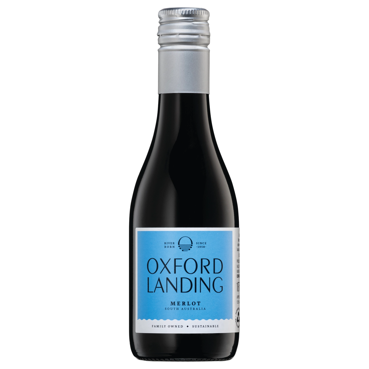 A bottle of Oxford Landing Merlot 2024 187ml Red Wine
