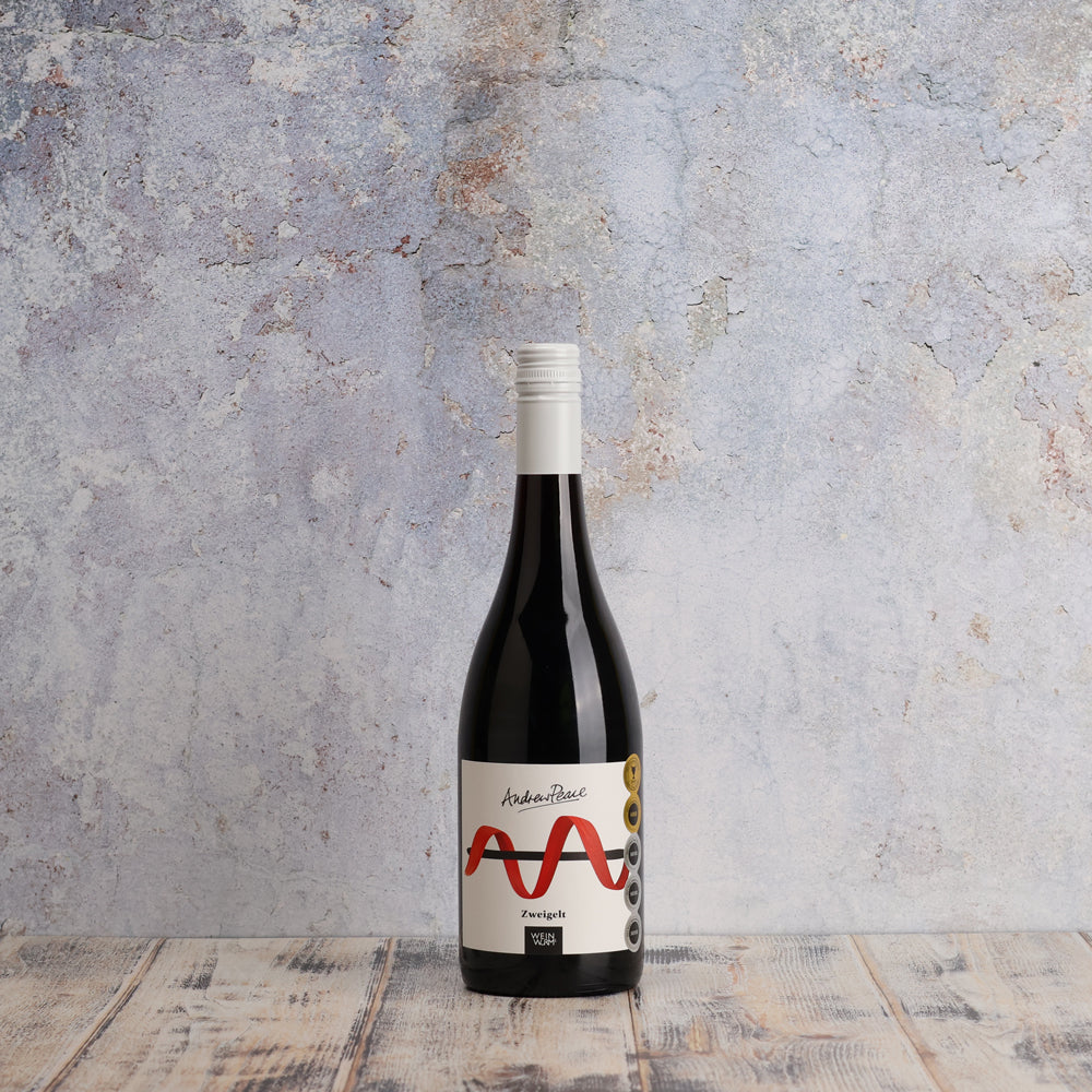 A bottle of Andrew Peace Zwiegelt 2020 750ml Wine Wine