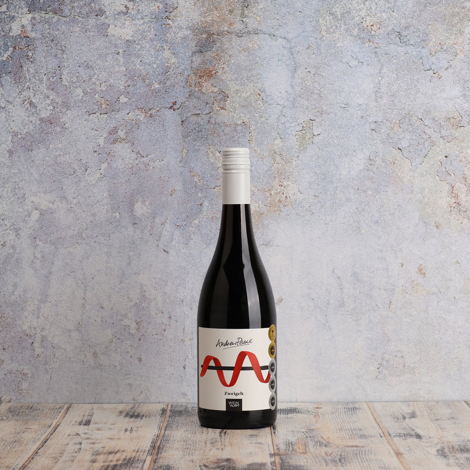 A bottle of Andrew Peace Zwiegelt 2020 750ml Wine Wine