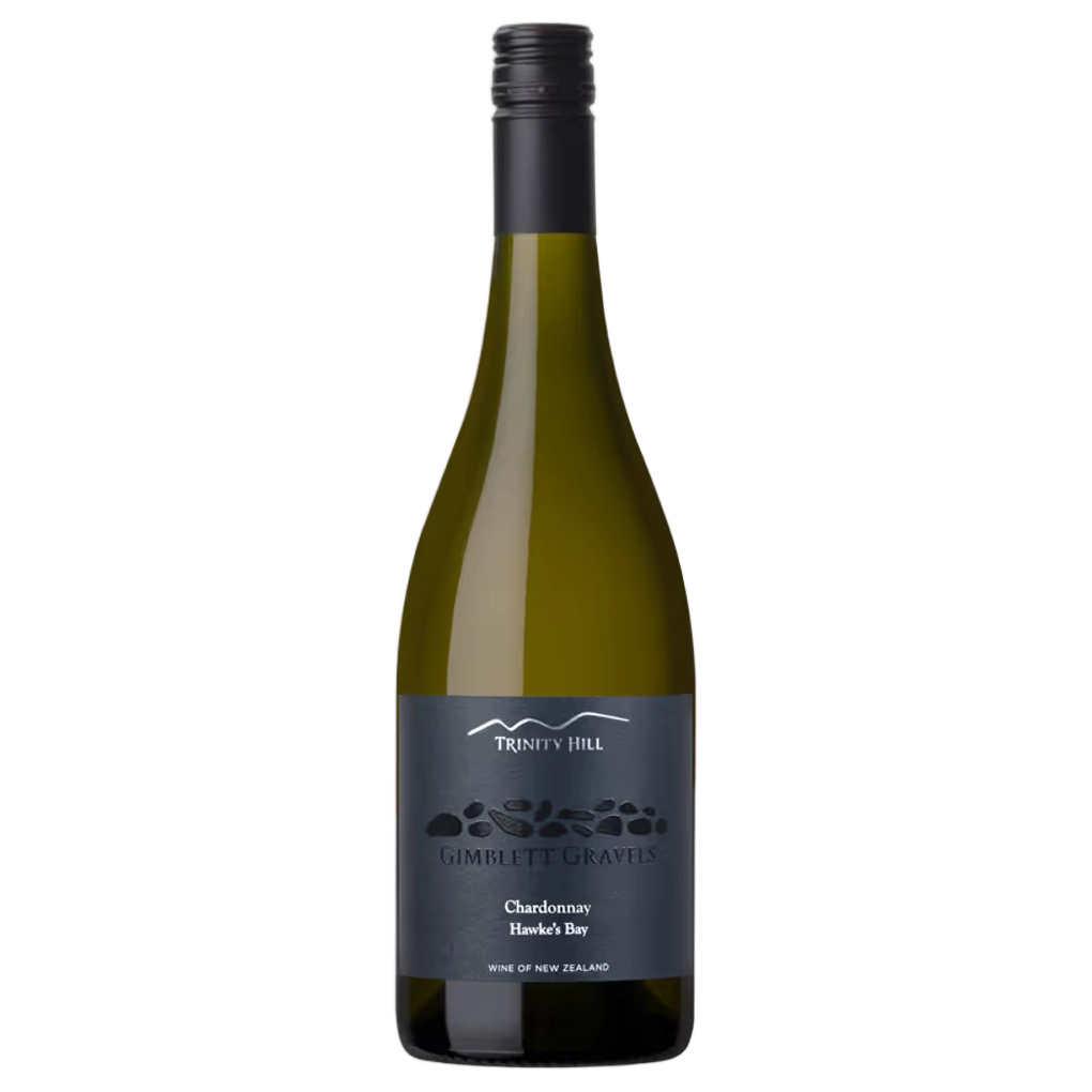 A bottle of Trinity Hill Gimblett Gravels Chardonnay 2024 750ml White Wine