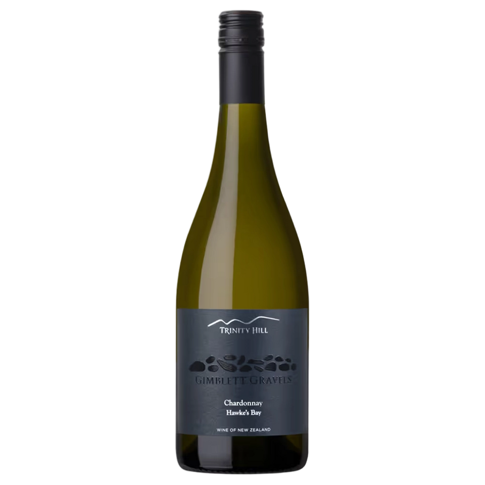A bottle of Trinity Hill Gimblett Gravels Chardonnay 2024 750ml White Wine