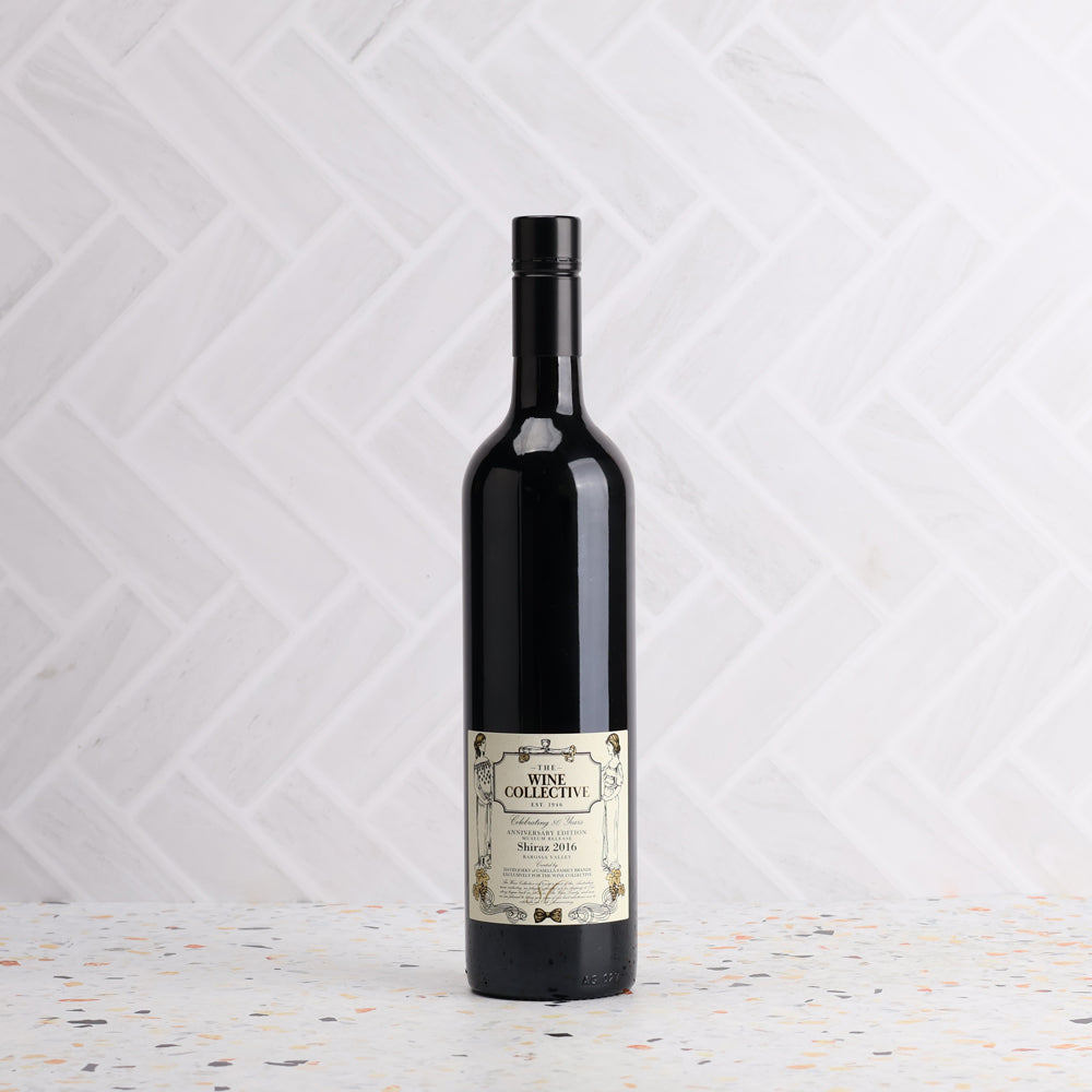 A bottle of TWC 80th Barossa Valley Casella Shiraz 2016 750ml Red Wine