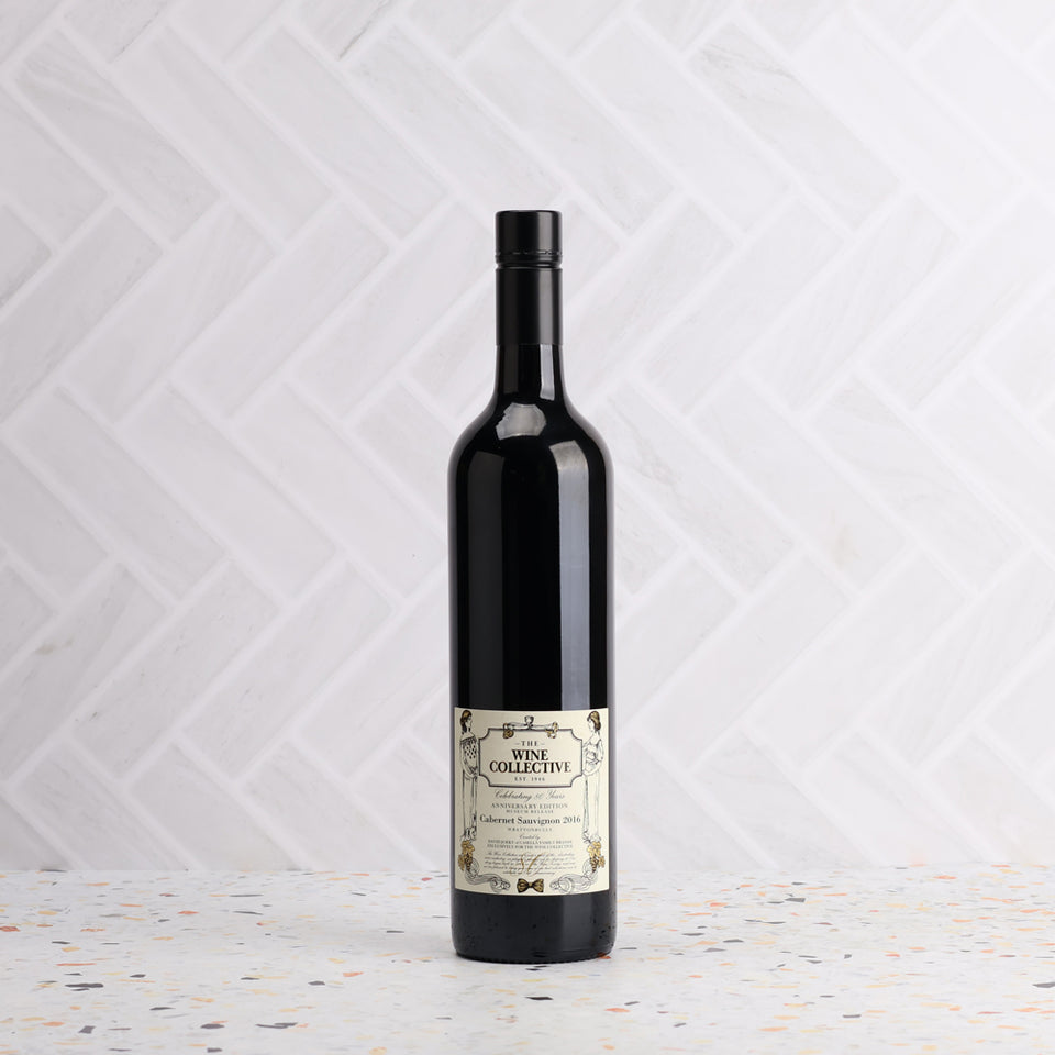 A bottle of TWC 80th Wrattonbully Casella Cabernet 2016 750ml Red Wine
