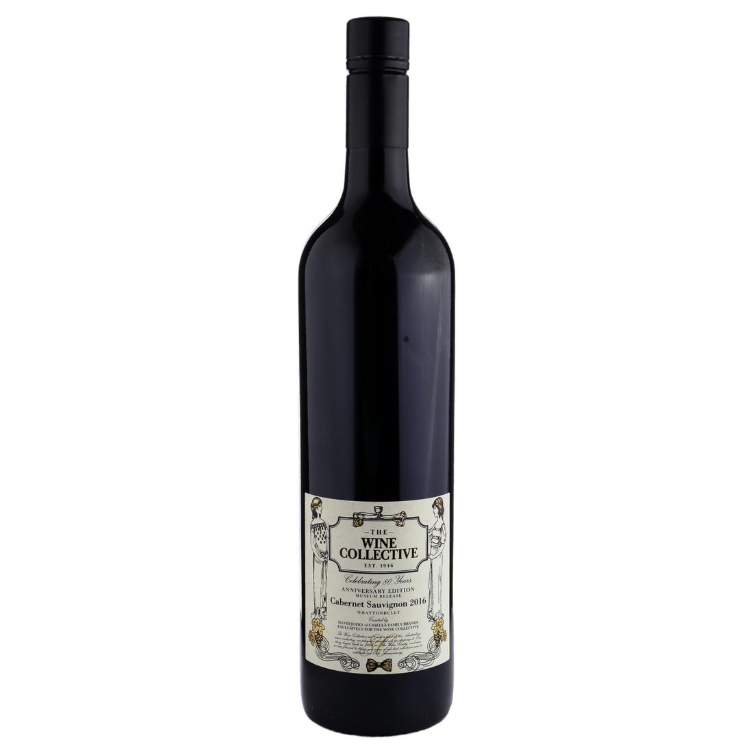 A bottle of TWC 80th Wrattonbully Casella Cabernet 2016 750ml Red Wine