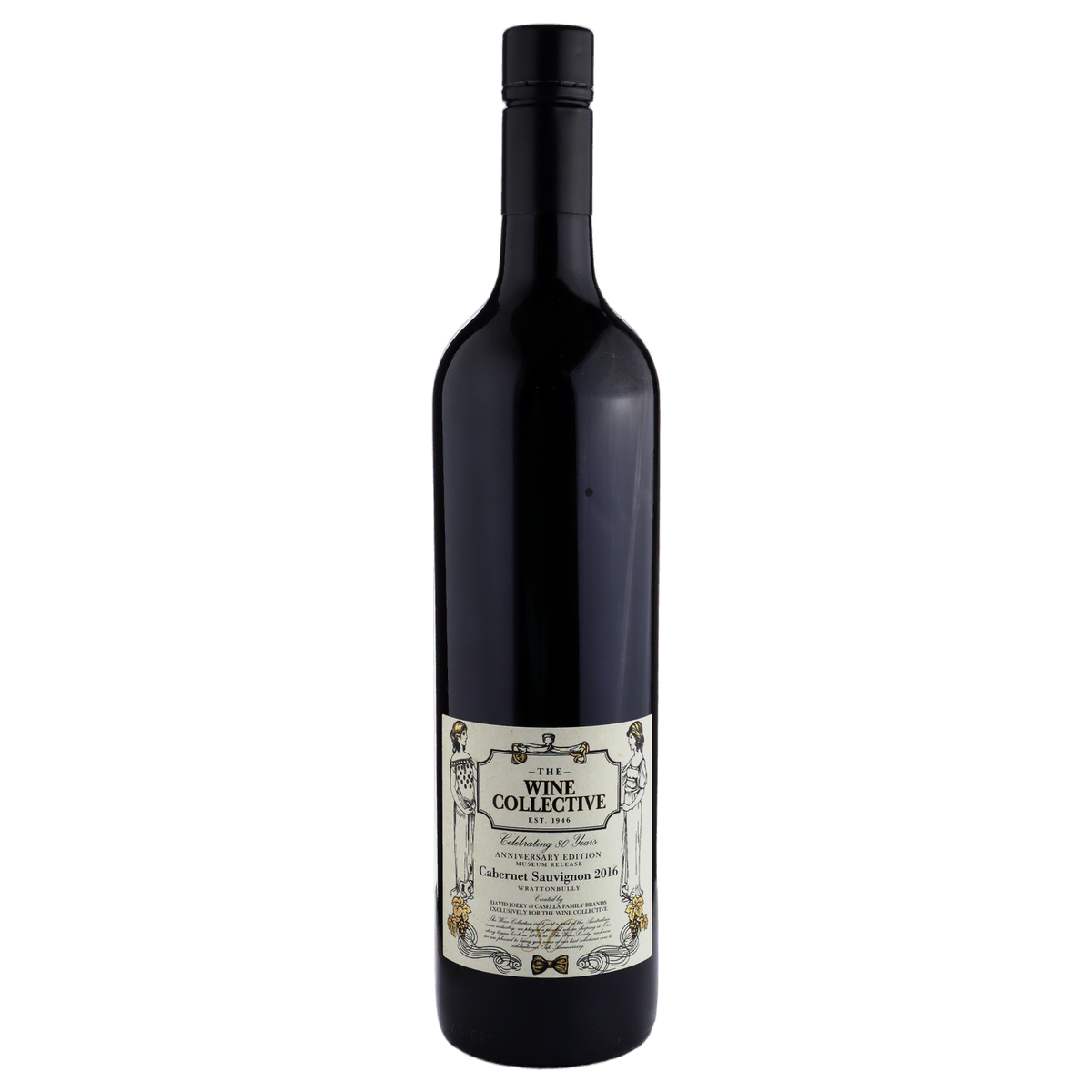 A bottle of TWC 80th Wrattonbully Casella Cabernet 2016 750ml Red Wine