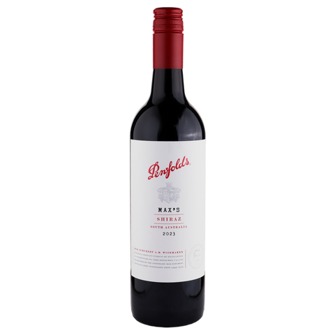 A bottle of Penfolds Max's Shiraz 2023 750ml Red Wine