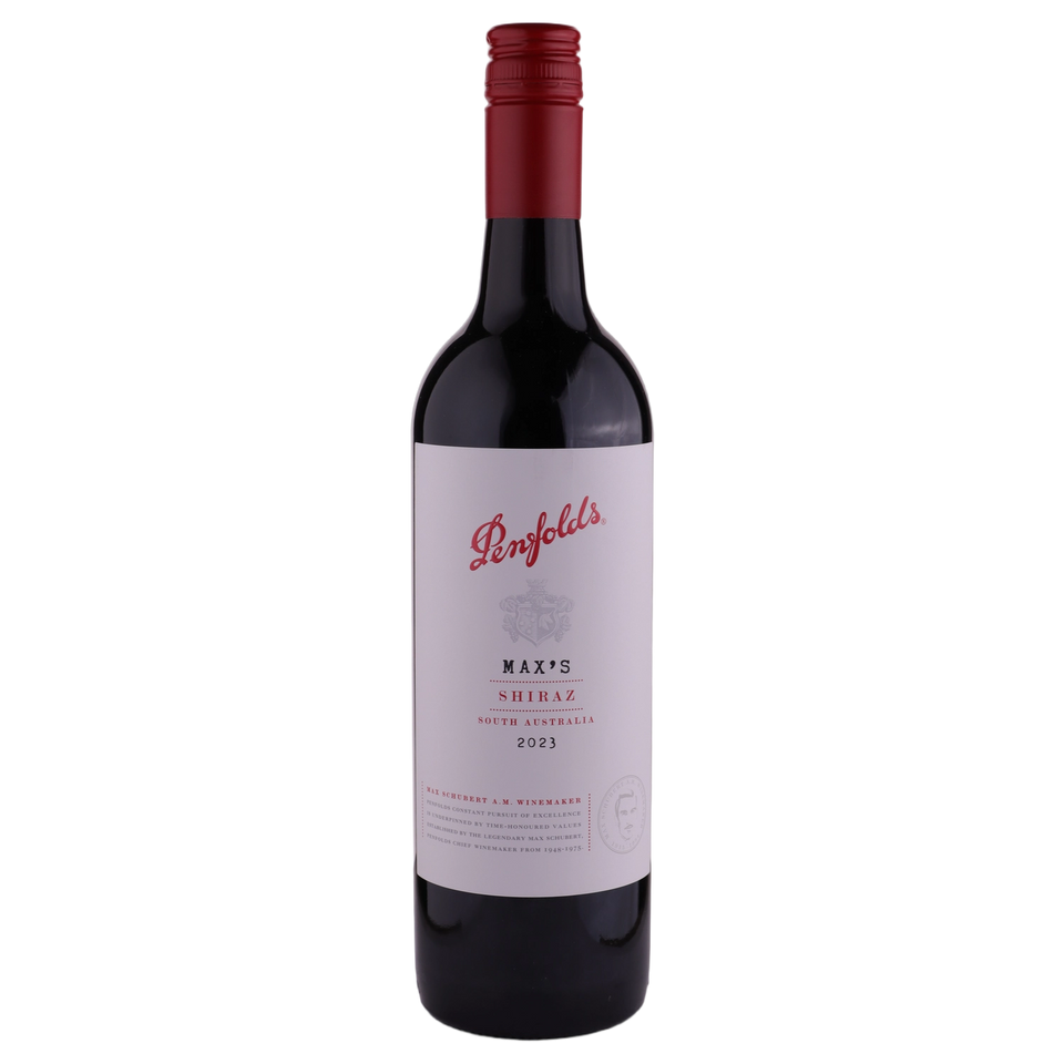 A bottle of Penfolds Max's Shiraz 2023 750ml Red Wine